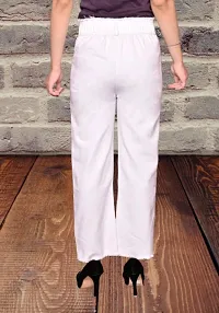 Palazzo jeans , joggers, Palazzo shape Jeans, White Color Palazzo, Ruff Look-thumb2