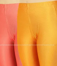 Stylish Women Lycra Blend Leggings Pack of 2-thumb3