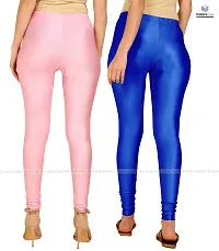 Stylish Women Lycra Blend Leggings Pack of 2-thumb2