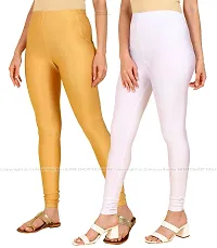 Stylish Women Lycra Blend Leggings Pack of 2-thumb1