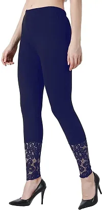 Fabulous Multicoloured Cotton Blend  Leggings For Women-thumb2