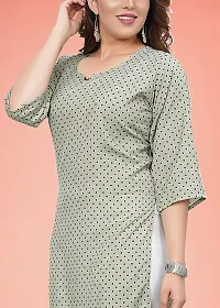 Stylish Grey Crepe Kurta For Women-thumb1