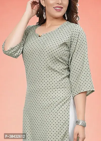 Stylish Grey Crepe Kurta For Women-thumb2