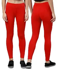 PT Stylish  Comfortable Cotton Ankle Length Women's Premium Cotton Stretchable Leggings with Rib Pack of 1 Leggings Available in 9 Colors and 10 Sizes.-thumb3