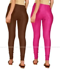 Stylish Women Lycra Blend Leggings Pack of 2-thumb2