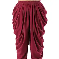 PT Latest Reyon Traditional Dhoti Patiala Salwar/Pants Stylish Stitched for Women's and Girls (Free Size) Maroon-thumb4