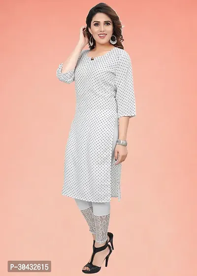 Stylish White Crepe Kurta For Women-thumb4