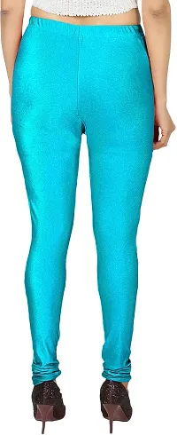 Fabulous Multicoloured Silk Blend  Leggings For Women-thumb1