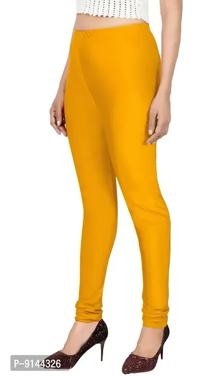 PT Stretchable fit Satin Shiny Lycra Shimmer Chudidar Leggings for Women and Girl in Wide Shades of Vibrant Colors in Regular and Plus Size (23 Colors-thumb3