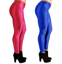 Women's Classic Fit Satin Leggings (CO2-RNI+RBLU -32_Multicolor_32)-thumb1