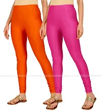 Stylish Women Lycra Blend Leggings Pack of 2-thumb1