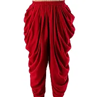 PT Latest Reyon Traditional Dhoti Patiala Salwar/Pants Stylish Stitched for Women's and Girls (Free Size) Red-thumb4