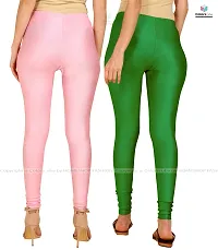 Stylish Women Lycra Blend Leggings Pack of 2-thumb2