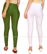 Stylish Women Lycra Blend Leggings Pack of 2-thumb2