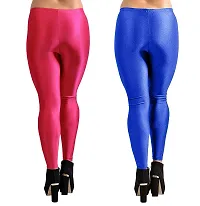 Women's Classic Fit Satin Leggings (CO2-RNI+RBLU -32_Multicolor_32)-thumb2