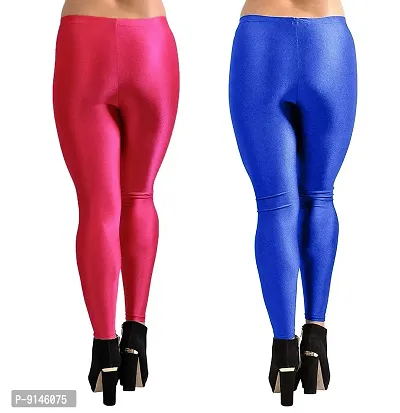 Women's Classic Fit Satin Leggings (CO2-RNI+RBLU -32_Multicolor_32)-thumb3