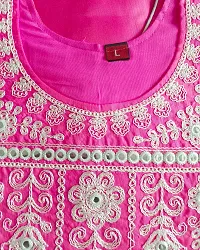 Elegant Multicoloured Poly Silk Embroidered Kurta For Women Combo Of 2-thumb4