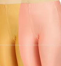 Stylish Women Lycra Blend Leggings Pack of 2-thumb3