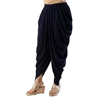 PT Latest Reyon Traditional Dhoti Patiala Salwar/Pants Stylish Stitched for Women's and Girls (Free Size) Navy Blue-thumb2