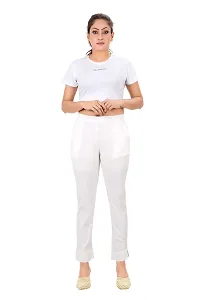 PT Latest Toko Stretchable Trousers for Women Straight Fit Pant for Casual, Daily and Office wear with Elastic Waist and Pockets.-thumb3
