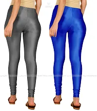 Stylish Women Lycra Blend Leggings Pack of 2-thumb2