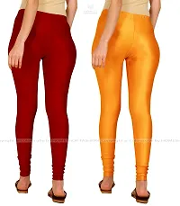 Stylish Women Lycra Blend Leggings Pack of 2-thumb2