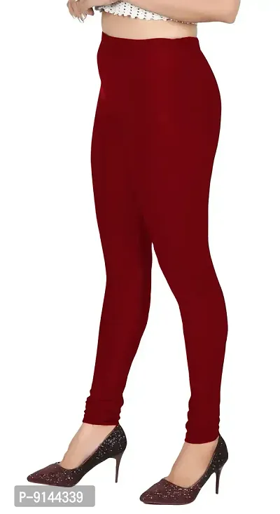 PT Stretchable fit Satin Shiny Lycra Shimmer Chudidar Leggings for Women and Girl in Wide Shades of Vibrant Colors in Regular and Plus Size (23 Colors-thumb3