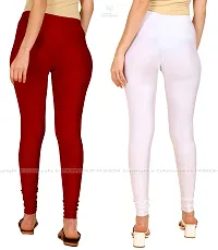 Stylish Women Lycra Blend Leggings Pack of 2-thumb2