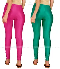 Stylish Women Lycra Blend Leggings Pack of 2-thumb2