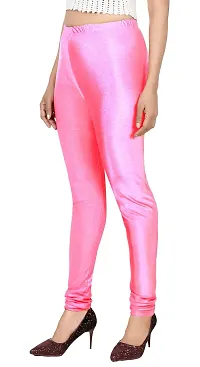 PT Stretchable fit Satin Shiny Lycra Shimmer Chudidar Leggings for Women and Girl in Wide Shades of Vibrant Colors in Regular and Plus Size (23 Colors-thumb2