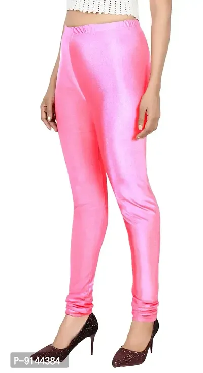 PT Stretchable fit Satin Shiny Lycra Shimmer Chudidar Leggings for Women and Girl in Wide Shades of Vibrant Colors in Regular and Plus Size (23 Colors-thumb3