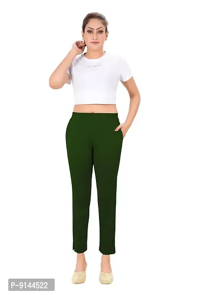 PT Latest Toko Stretchable Trousers for Women Straight Fit Pant for Casual, Daily and Office wear with Elastic Waist and Pockets.-thumb4