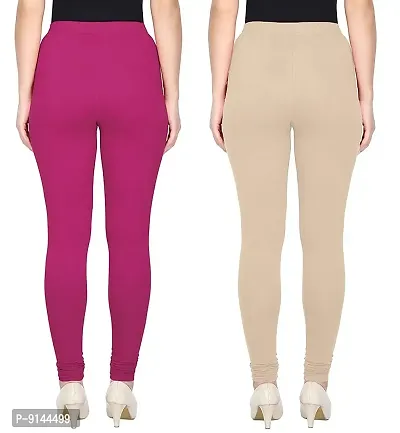 PT Comfort Cotton Premium Chudidar Leggings for Women and Girls Multicolor Legging for Perfect Lady and Perfect Style Ethnic Wear Legging Also Available in Combos. Pack of 2-thumb2