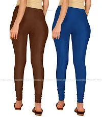 Stylish Women Lycra Blend Leggings Pack of 2-thumb2