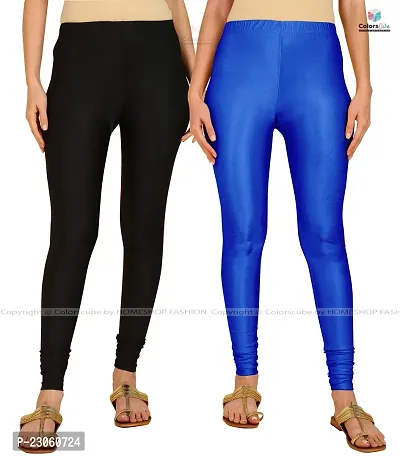 Buy Stylish Women Lycra Blend Leggings Pack of 2 Online In India At  Discounted Prices