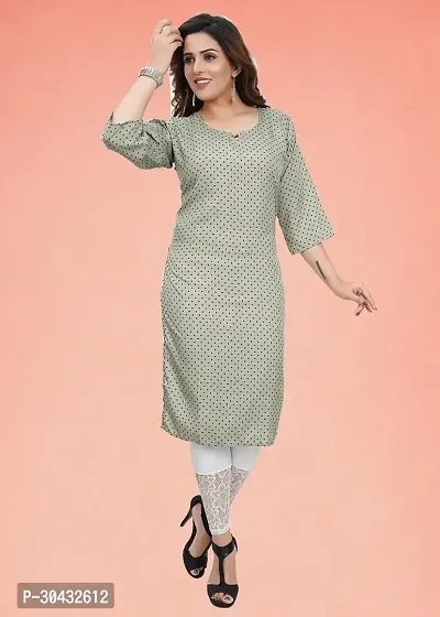 Stylish Grey Crepe Kurta For Women-thumb3