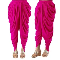 PT Latest Reyon Traditional Dhoti Patiala Salwar/Pants Stylish Stitched for Women's and Girls (Free Size)-thumb3