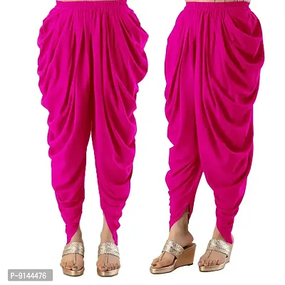 PT Latest Reyon Traditional Dhoti Patiala Salwar/Pants Stylish Stitched for Women's and Girls (Free Size)-thumb4