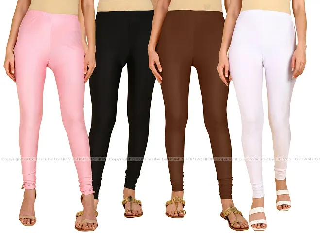 Stylish Lycra Solid Leggings For Women