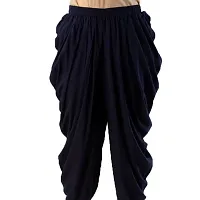 PT Latest Reyon Traditional Dhoti Patiala Salwar/Pants Stylish Stitched for Women's and Girls (Free Size) Navy Blue-thumb4