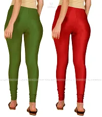 Stylish Women Lycra Blend Leggings Pack of 2-thumb2