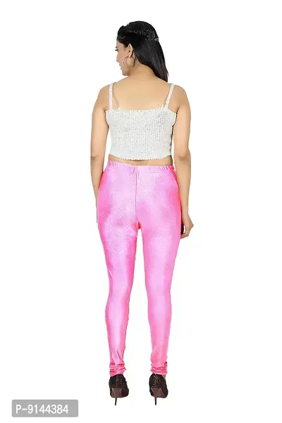 PT Stretchable fit Satin Shiny Lycra Shimmer Chudidar Leggings for Women and Girl in Wide Shades of Vibrant Colors in Regular and Plus Size (23 Colors-thumb5