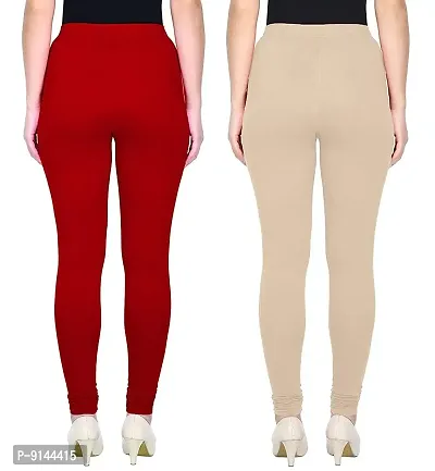 PT Comfort Cotton Premium Chudidar Leggings for Women and Girls Multicolor Legging for Perfect Lady and Perfect Style Ethnic Wear Legging Also Available in Combos. Pack of 2-thumb2