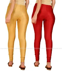 Stylish Women Lycra Blend Leggings Pack of 2-thumb2