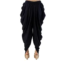 PT Latest Reyon Traditional Dhoti Patiala Salwar/Pants Stylish Stitched for Women's and Girls (Free Size) Navy Blue-thumb1
