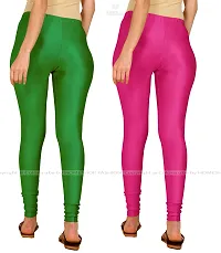 Stylish Women Lycra Blend Leggings Pack of 2-thumb2