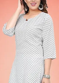 Stylish White Crepe Kurta For Women-thumb1