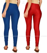 Stylish Women Lycra Blend Leggings Pack of 2-thumb2