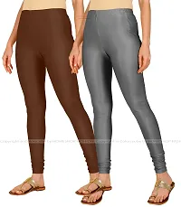 Stylish Women Lycra Blend Leggings Pack of 2-thumb1