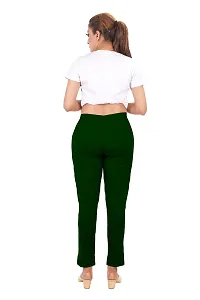 PT Latest Toko Stretchable Trousers for Women Straight Fit Pant for Casual, Daily and Office wear with Elastic Waist and Pockets.-thumb4